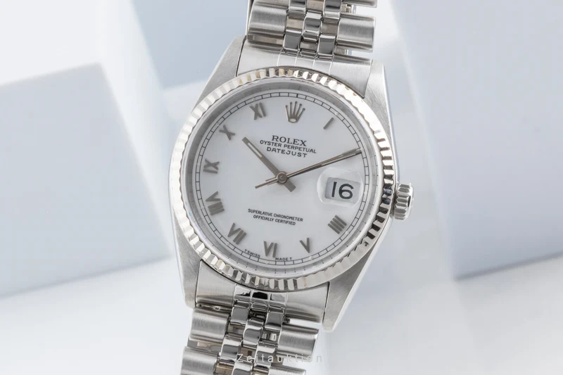 Rolex Datejust steel / white gold automatic men's watch 16234 [2502995]