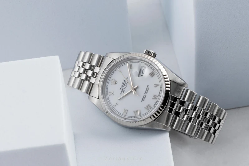 Rolex Datejust steel / white gold automatic men's watch 16234 [2502995]
