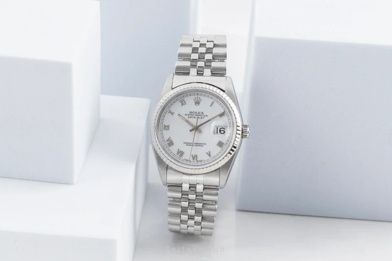 Rolex Datejust steel / white gold automatic men's watch 16234 [2502995]