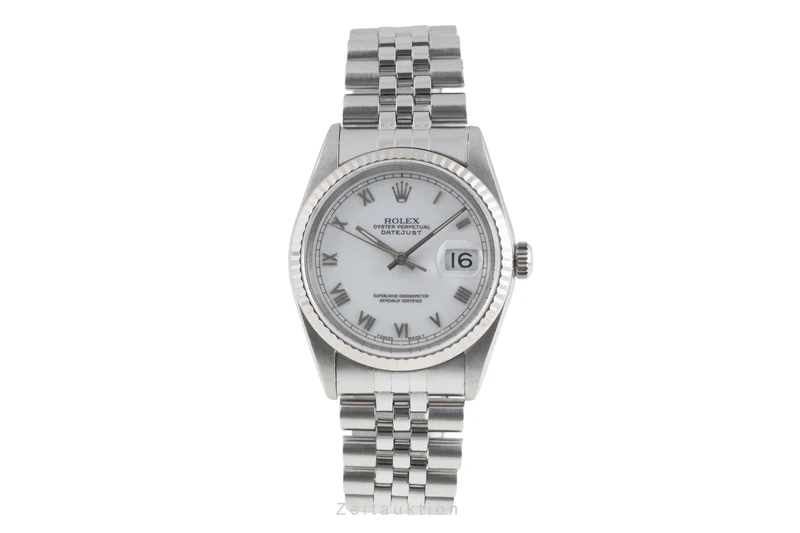Rolex Datejust steel / white gold automatic men's watch 16234 [2502995]