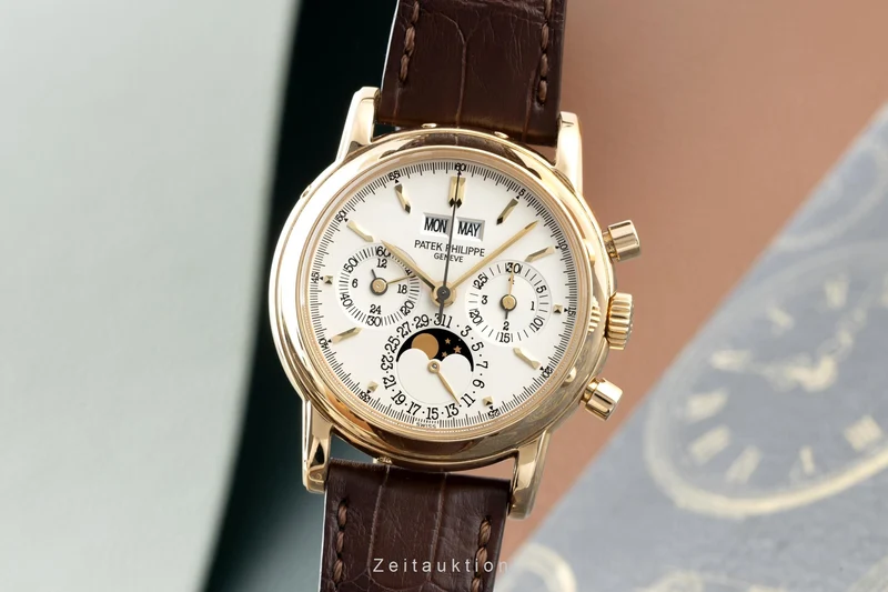 Patek Philippe Perpetual Calendar chronograph 18 ct gold manual winding men's watch 3970/2 [2203229]