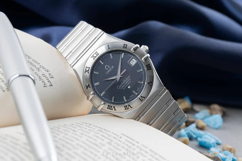 Omega Constellation steel automatic men's watch 1502.40.00 368.1201 LP: 3200EUR [2404632]