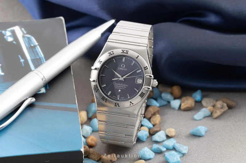 Omega Constellation steel automatic men's watch 1502.40.00 368.1201 LP: 3200EUR [2404632]