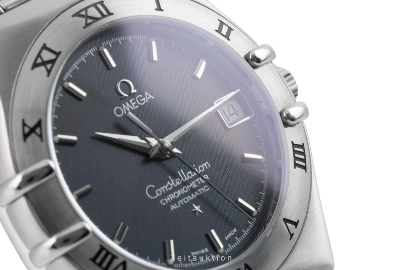 Omega Constellation steel automatic men's watch 1502.40.00 368.1201 LP: 3200EUR [2404632]