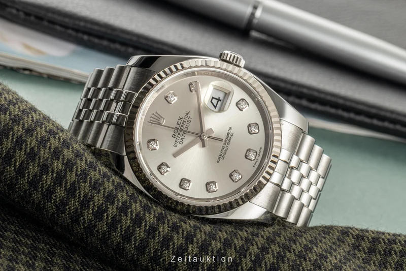 Rolex Datejust steel / white gold automatic men's watch 116234 LP: 10700EUR [2305720]