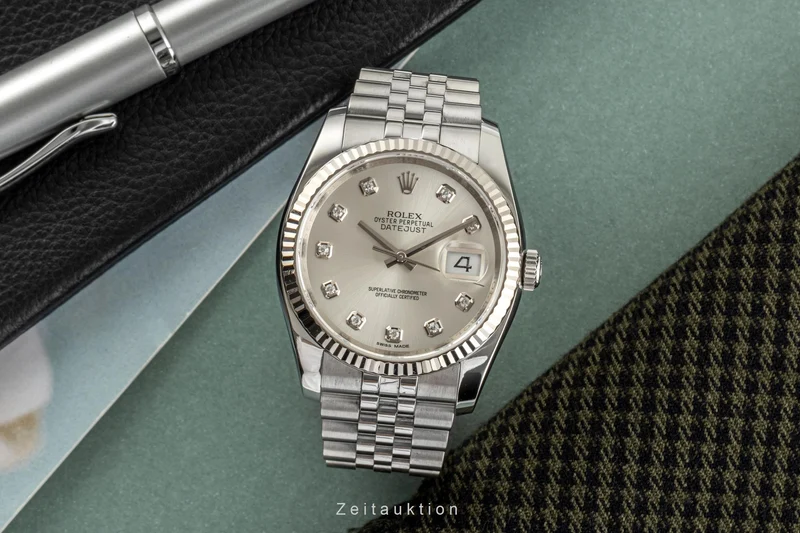 Rolex Datejust steel / white gold automatic men's watch 116234 LP: 10700EUR [2305720]