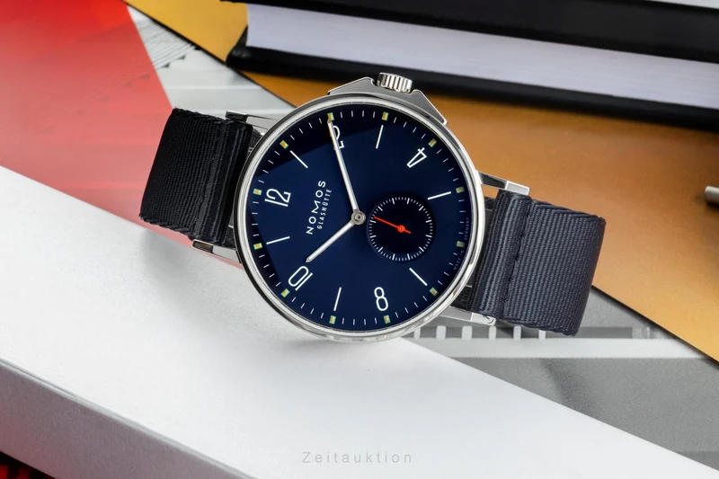 Nomos Ahoi steel automatic men's watch 557 LP: 3340EUR [2401144]