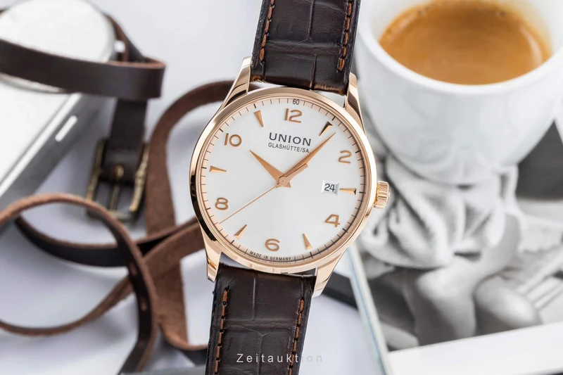 Union Glashütte Noramis 18 ct gold automatic men's watch D900.407.76.037.01 LP: 6900EUR [2404220]