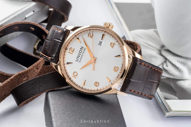 Union Glashütte Noramis 18 ct gold automatic men's watch D900.407.76.037.01 LP: 6900EUR [2404220]