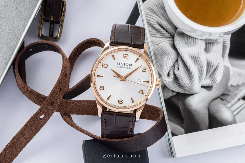 Union Glashütte Noramis 18 ct gold automatic men's watch D900.407.76.037.01 LP: 6900EUR [2404220]