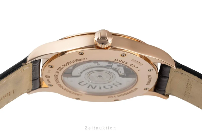 Union Glashütte Noramis 18 ct gold automatic men's watch D900.407.76.037.01 LP: 6900EUR [2404220]