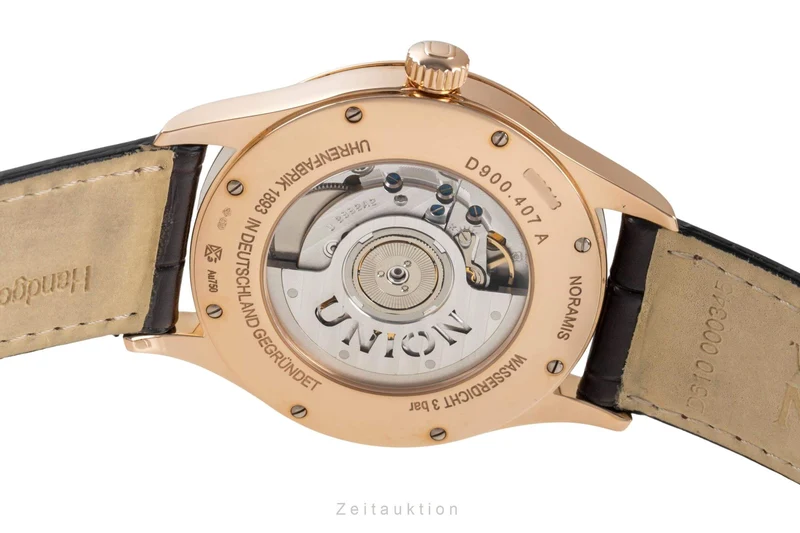 Union Glashütte Noramis 18 ct gold automatic men's watch D900.407.76.037.01 LP: 6900EUR [2404220]