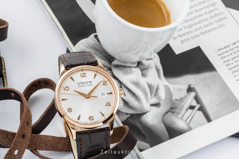 Union Glashütte Noramis 18 ct gold automatic men's watch D900.407.76.037.01 LP: 6900EUR [2404220]