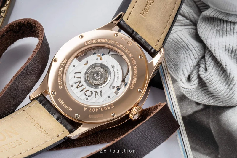 Union Glashütte Noramis 18 ct gold automatic men's watch D900.407.76.037.01 LP: 6900EUR [2404220]
