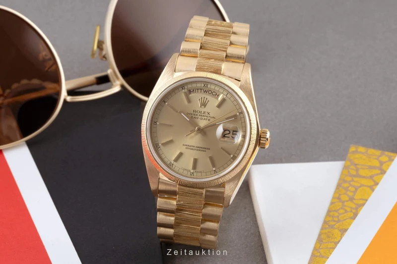 Rolex Day-Date 18 ct gold automatic men's watch 18078 [2404138]