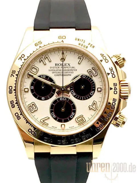 Rolex Cosmograph Daytona 116518 Gelbgold - Rubber aus 2010 LC100