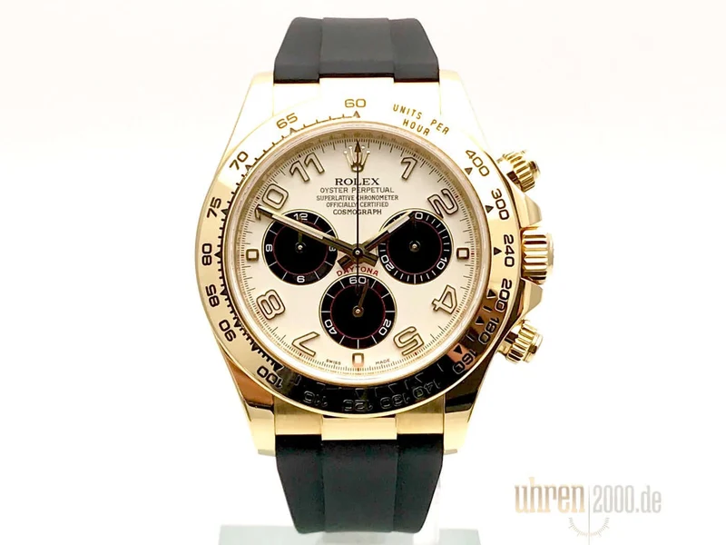 Rolex Cosmograph Daytona 116518 Gelbgold - Rubber aus 2010 LC100