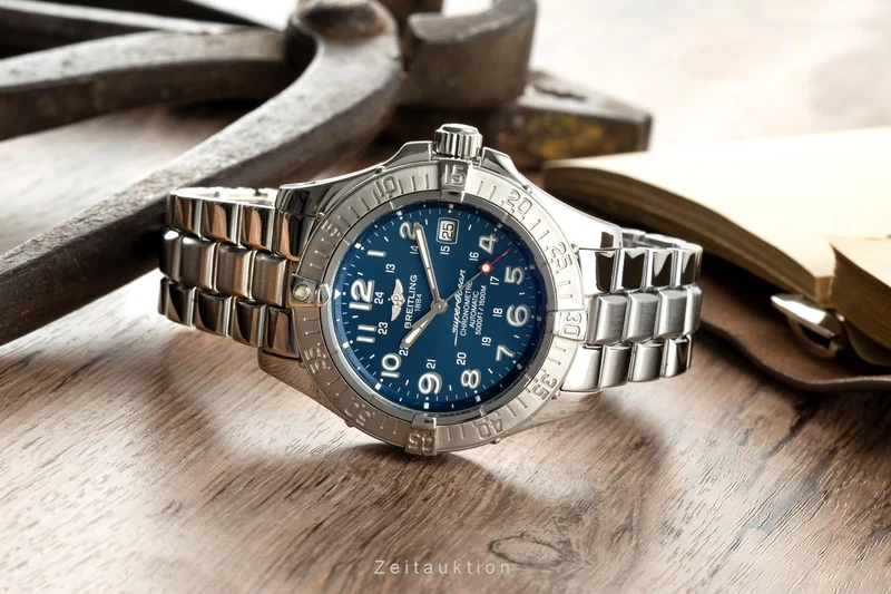 Breitling Superocean steel automatic men's watch A17360 LP: 3950EUR [2200049]