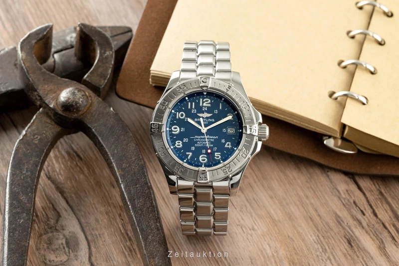 Breitling Superocean steel automatic men's watch A17360 LP: 3950EUR [2200049]