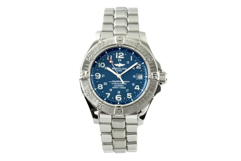 Breitling Superocean steel automatic men's watch A17360 LP: 3950EUR [2200049]