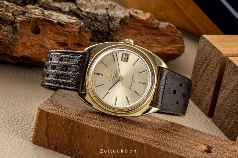 Omega Constellation gilt / steel automatic men's watch 168.017 Vintage [2400058]