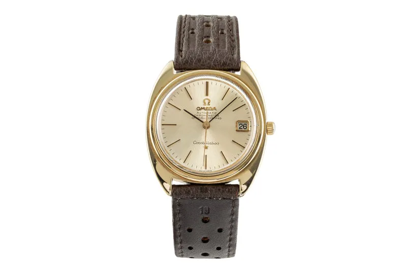 Omega Constellation gilt / steel automatic men's watch 168.017 Vintage [2400058]