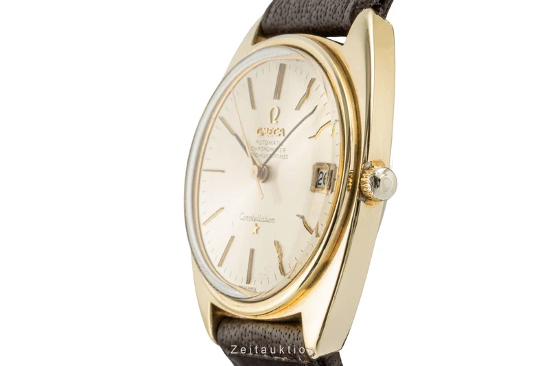 Omega Constellation gilt / steel automatic men's watch 168.017 Vintage [2400058]
