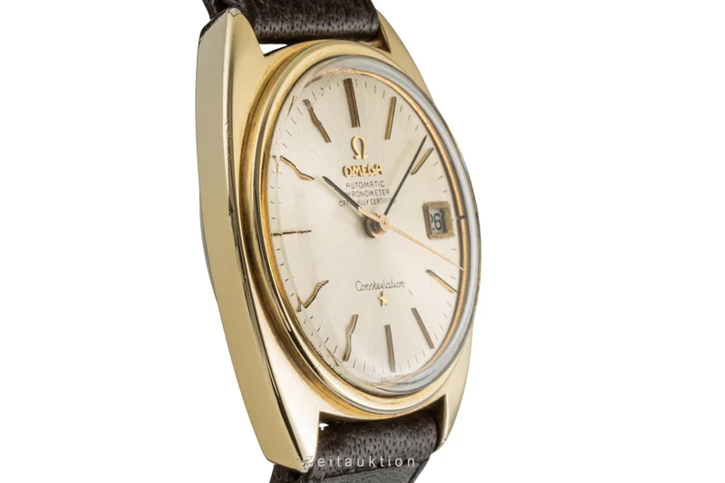 Omega Constellation gilt / steel automatic men's watch 168.017 Vintage [2400058]