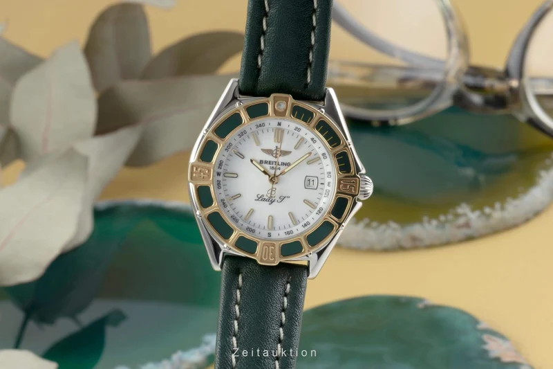 Breitling Lady J steel / gold quartz women's watch D52065 [2402386]