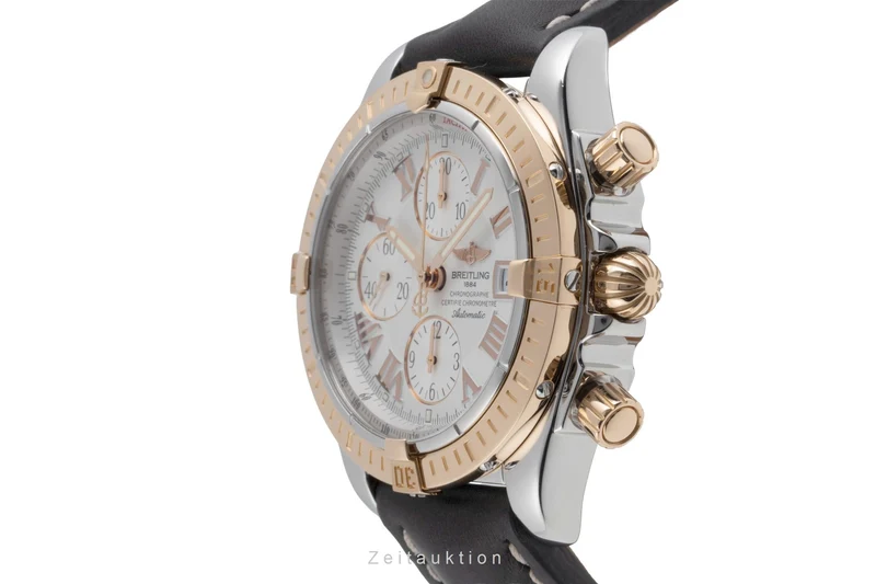 Breitling Evolution chronograph steel / gold automatic men's watch C13356 [2503460]