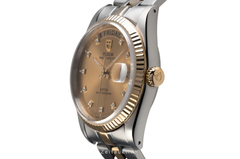 Tudor Date-Day steel / gold automatic men's watch 76213 [2503180]
