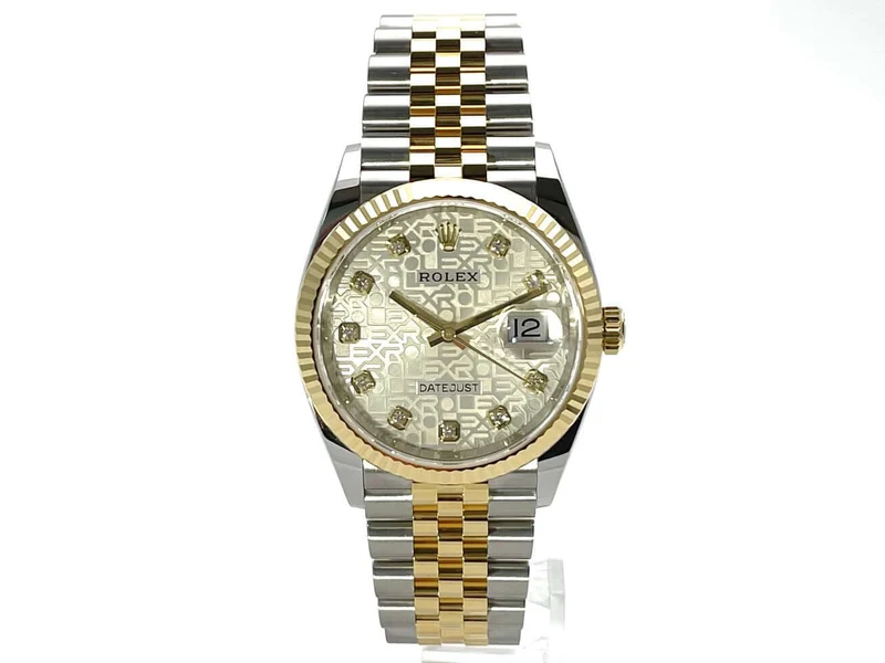 Rolex Datejust 36 126233 Silber J Diamant Jubile-Band