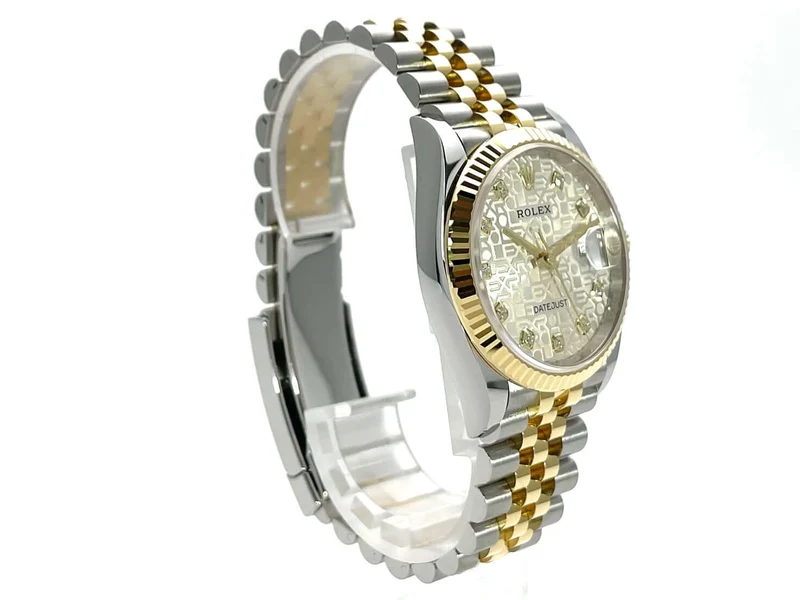Rolex Datejust 36 126233 Silber J Diamant Jubile-Band
