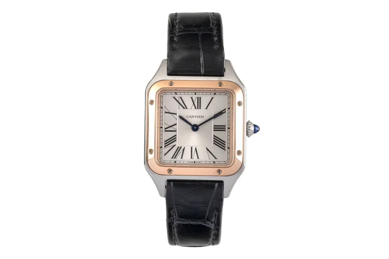 Cartier Santos steel / gold quartz women's watch W2SA0012 [2503505]
