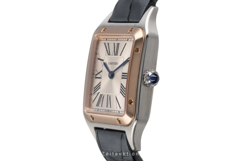 Cartier Santos steel / gold quartz women's watch W2SA0012 [2503505]
