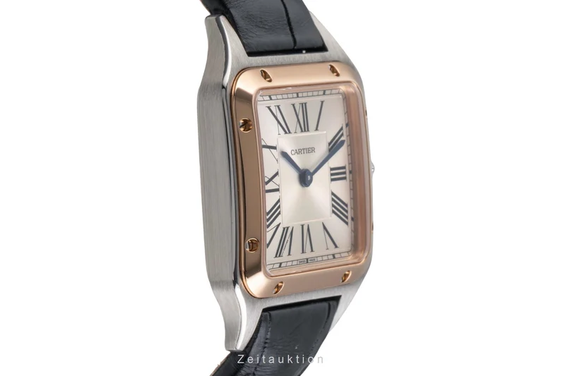 Cartier Santos steel / gold quartz women's watch W2SA0012 [2503505]