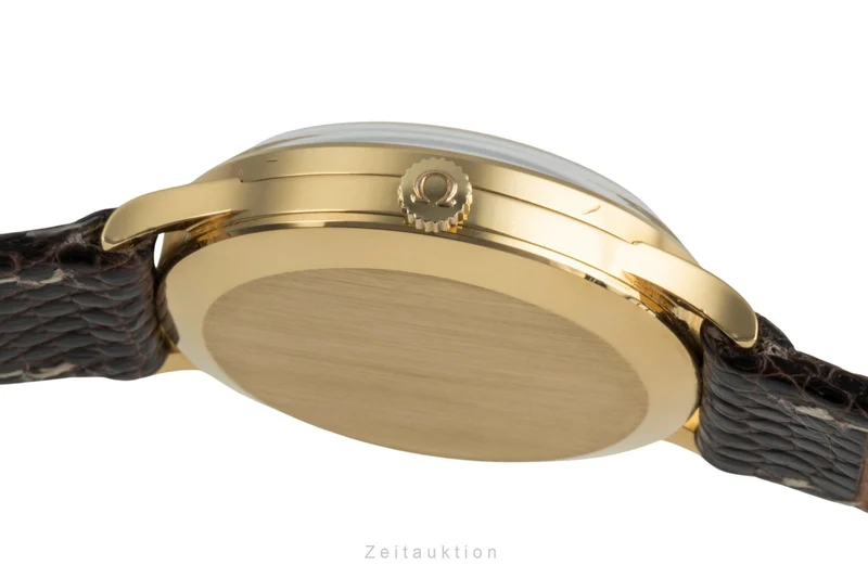 Omega Geneve 18 ct gold manual winding men's watch 132-90024 Vintage [2401127]