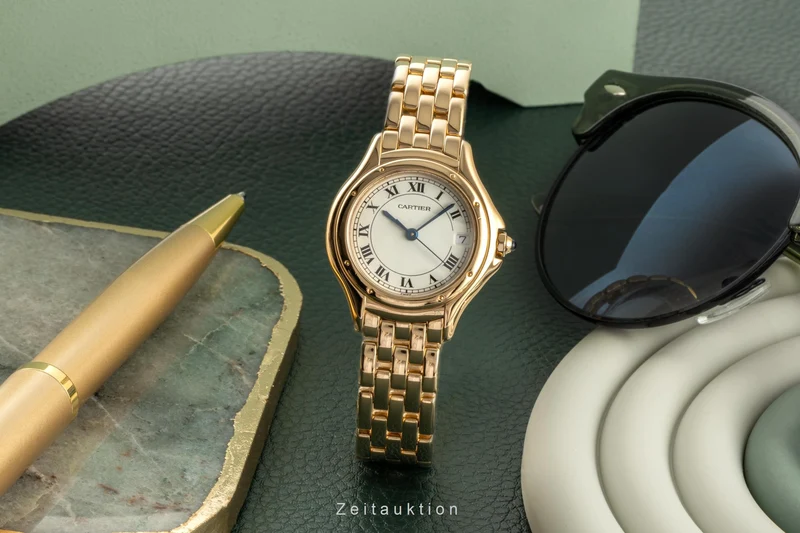 Cartier Cougar 18 ct gold quartz women's watch 887906 LP: 24800EUR [2401100]