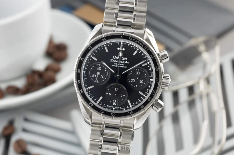 Omega Speedmaster chronograph steel automatic men's watch 324.30.38.50.01.001 LP: 6100EUR [2401082]
