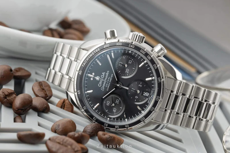Omega Speedmaster chronograph steel automatic men's watch 324.30.38.50.01.001 LP: 6100EUR [2401082]