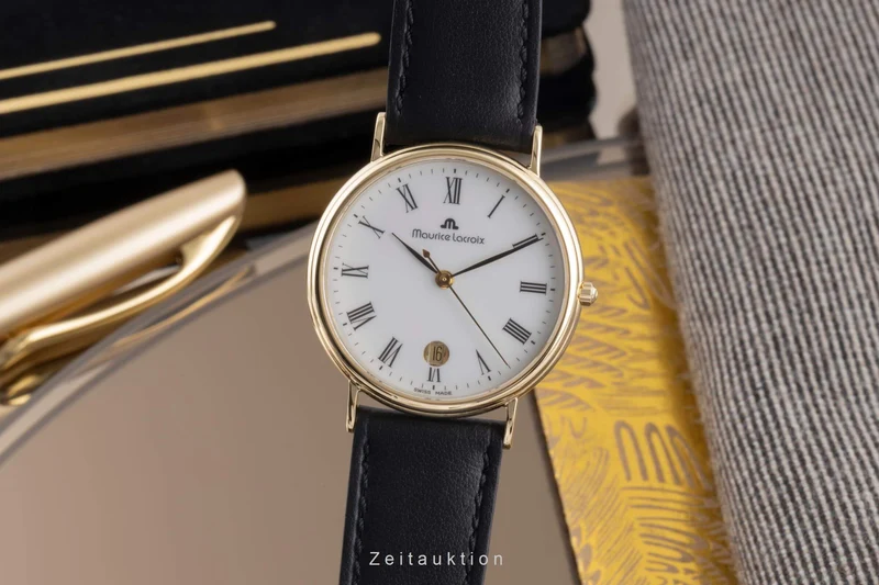 Maurice Lacroix Classic Serie 18 ct gold quartz men's watch 95409-710 [2403706]