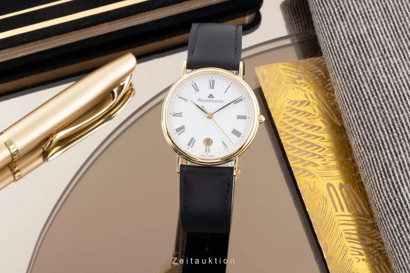 Maurice Lacroix Classic Serie 18 ct gold quartz men's watch 95409-710 [2403706]