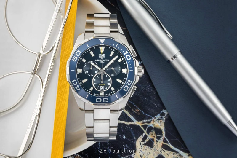 Tag Heuer Aquaracer chronograph steel quartz men's watch CAY111B.BA0927 [2403477]