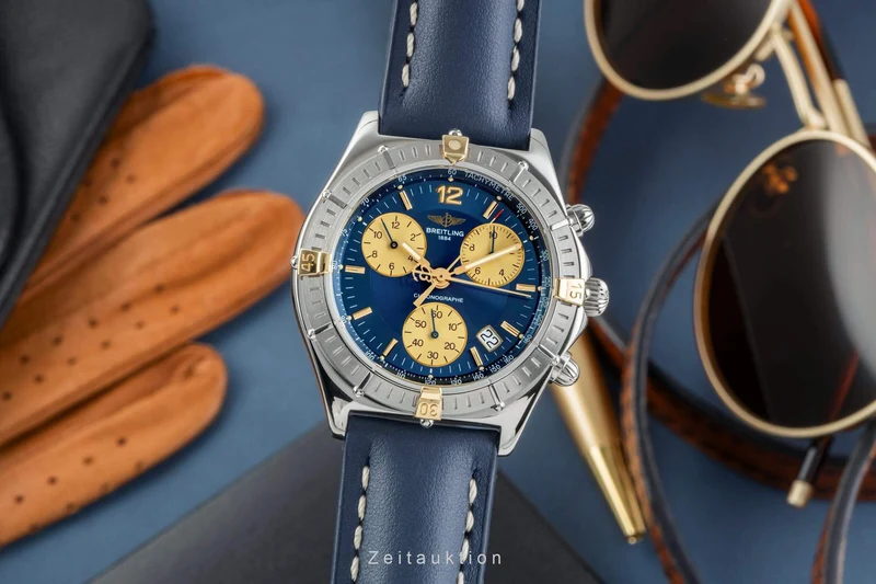 Breitling Sirius chronograph steel / gold quartz men's watch B53011 [2403305]
