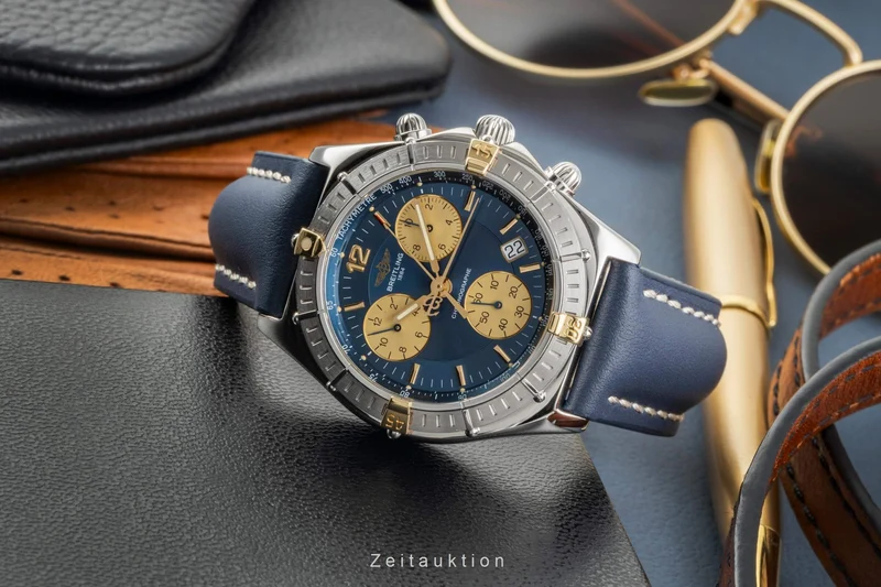 Breitling Sirius chronograph steel / gold quartz men's watch B53011 [2403305]