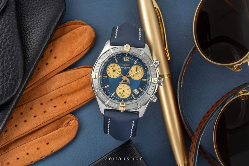 Breitling Sirius chronograph steel / gold quartz men's watch B53011 [2403305]