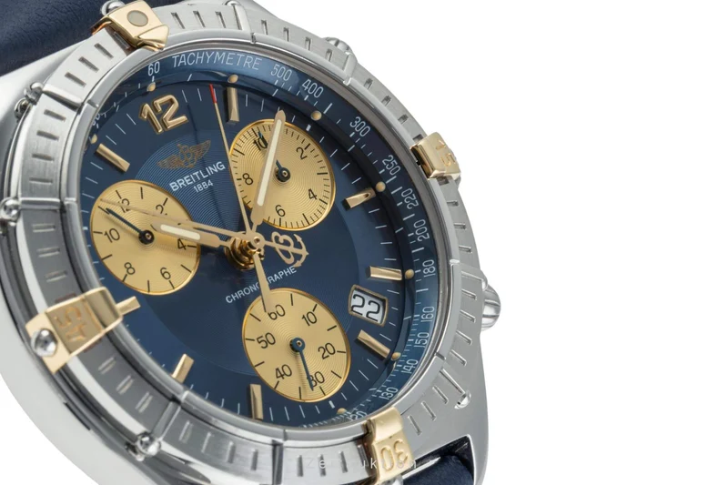 Breitling Sirius chronograph steel / gold quartz men's watch B53011 [2403305]