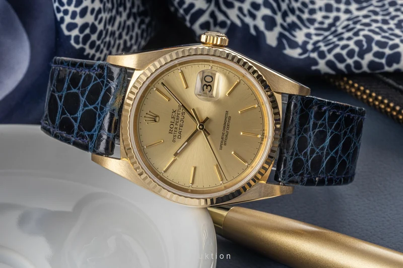 Rolex Datejust 18 ct gold automatic men's watch 16018 [2400044]