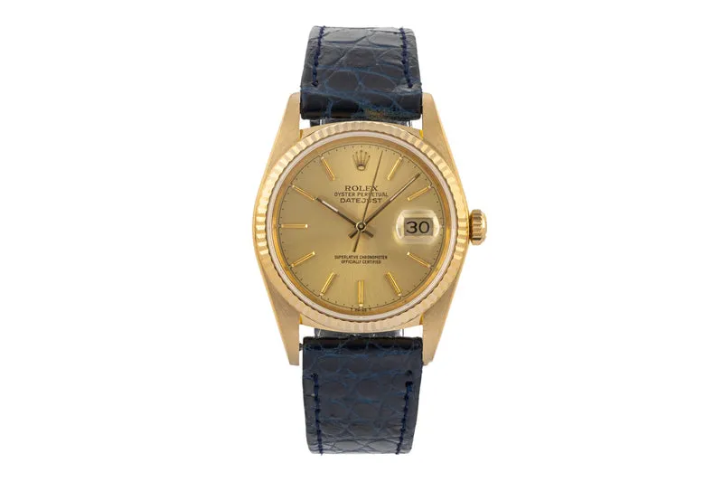 Rolex Datejust 18 ct gold automatic men's watch 16018 [2400044]