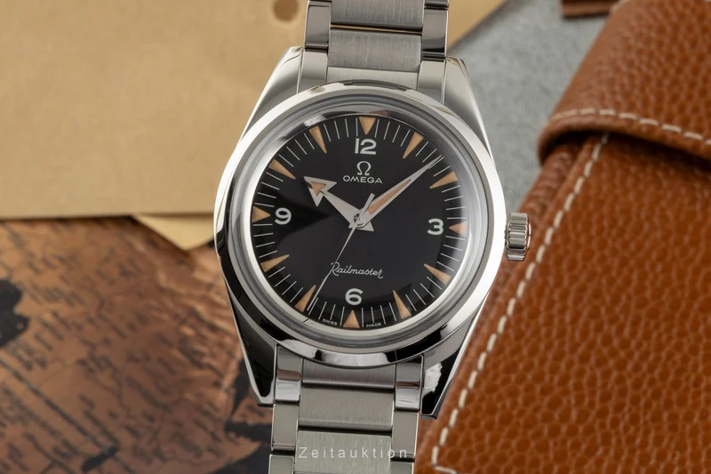 Omega Railmaster steel automatic men's watch 220.10.38.20.01.002 LP: 8200EUR [2400026]